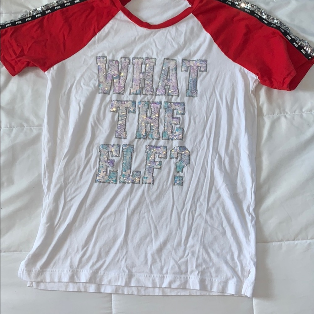 PINK “what the elf?” tshirt